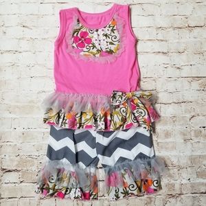 Floral girls Short Set New Boutique Set
